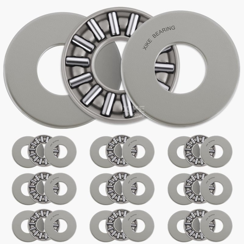 XIKE TC1018 Thrust Needle Roller Bearings with Washers 5/8"" Bore 1-1/8"" OD 5/64"" Width 10pcs - Image 1